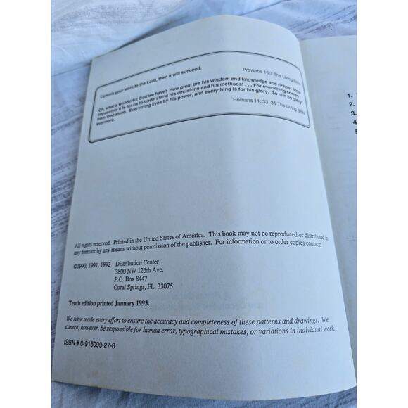 Vintage 201 Woodworking Patterns Paperback Decorative Craft Templates 1993 - Picture 3 of 3